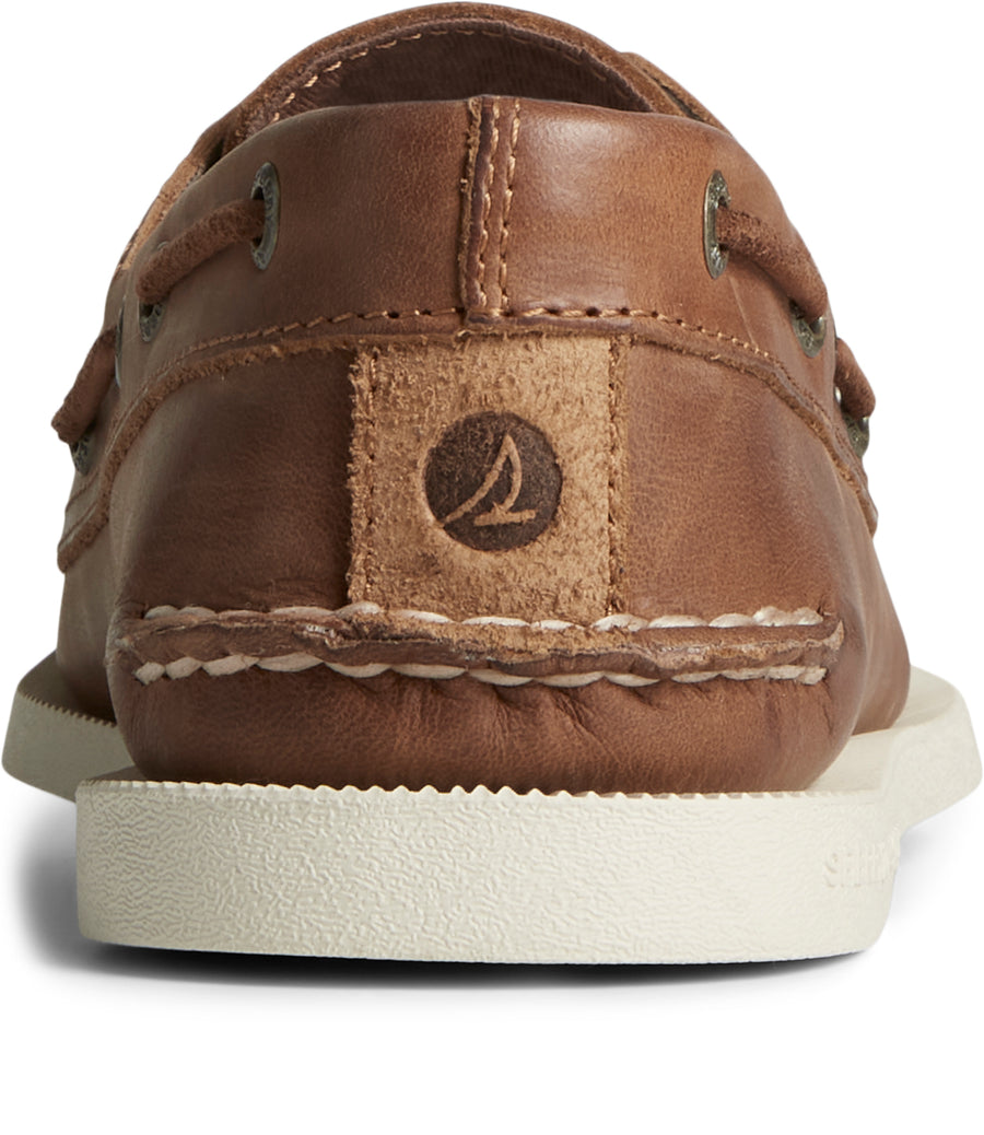 Men's A/O 2-Eye Cross Lace Leather Wide - Tan