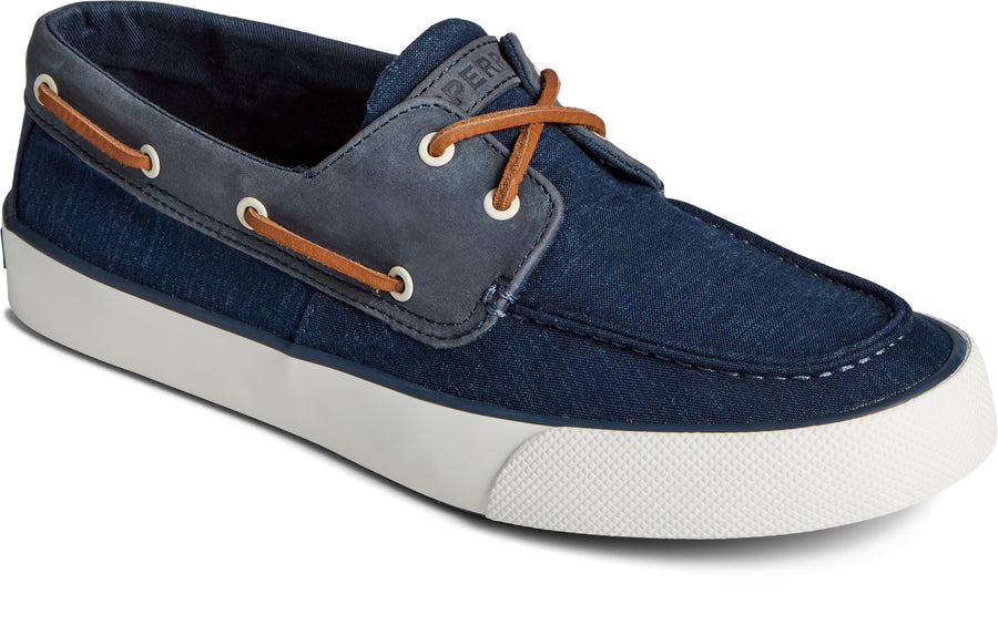 Men's Bahama II Preppy Linen Sneaker Navy – Sperry Australia