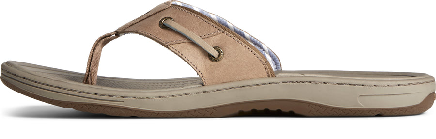 Men's Baitfish Thong Leather - Taupe