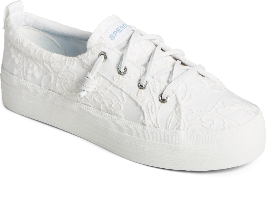 Women's Crest Vibe Platform Seasonal White Canvas