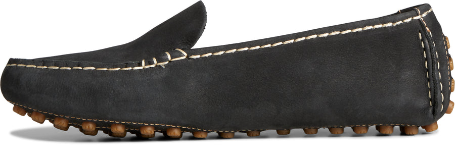 Women's Port Driving Moc Leather - Black